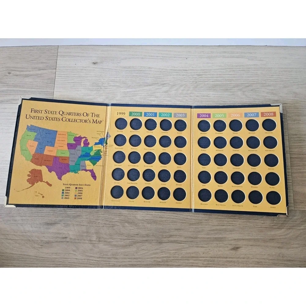 First STATE‎ QUARTERS of the United States Collector's Map 1999-2008